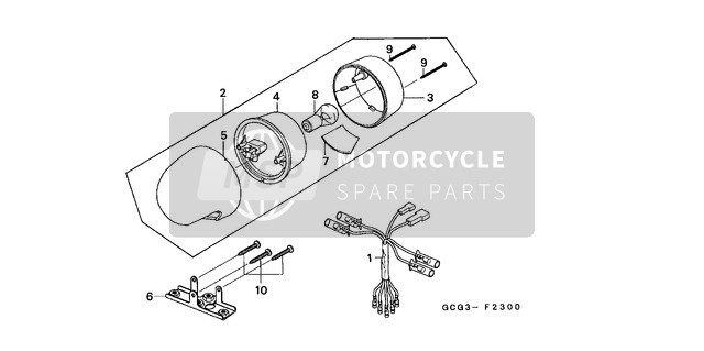 Honda SGX50S 2000 Fanale posteriore per un 2000 Honda SGX50S